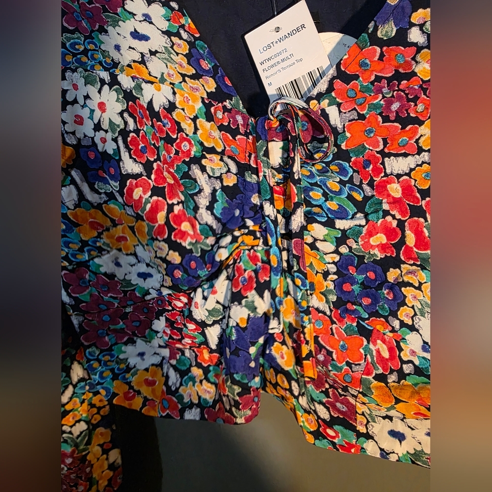 Lost + Wander Women's Floral Crio Blouse - Multicolor - Picture 6 of 7
